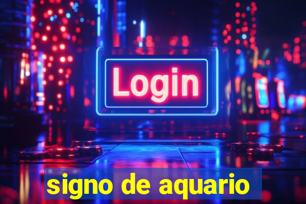 signo de aquario